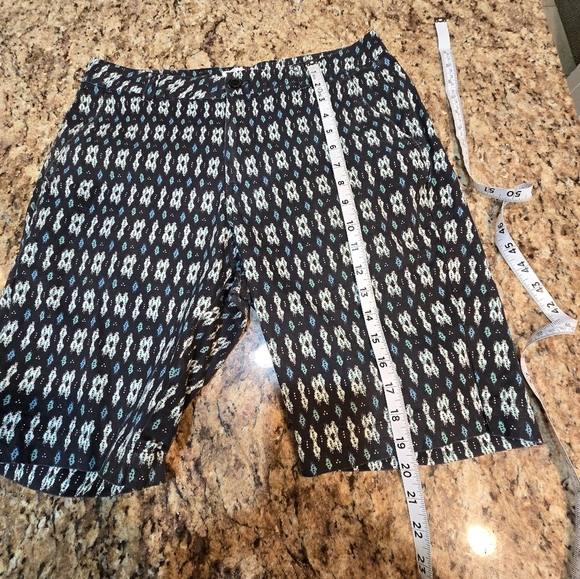 Shades of Grey by Micha Cohen Geometric Shorts Black‎ Men's Size 30 - Picture 10 of 11